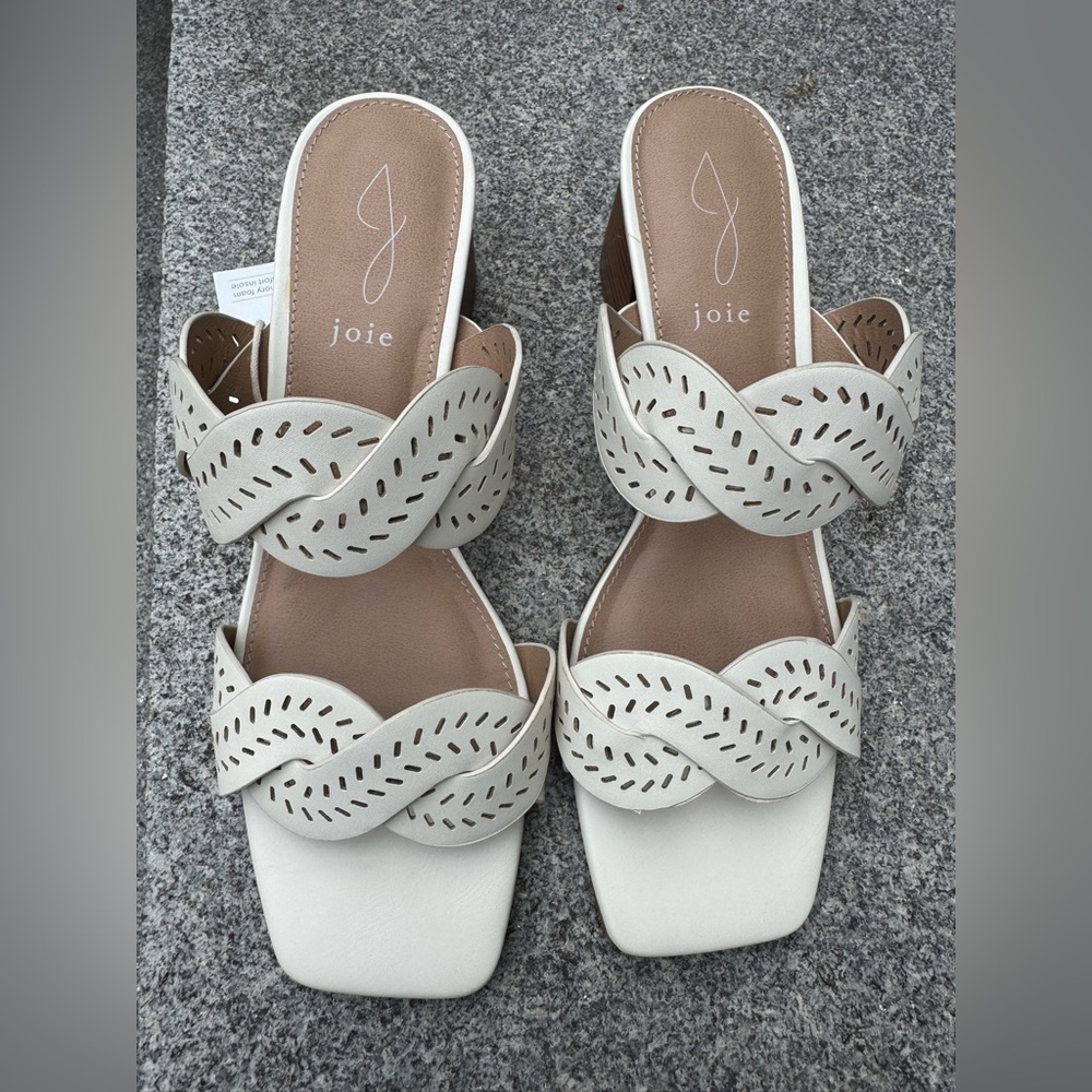 JOIE Off White High Heeled Sandal, NWT size 9